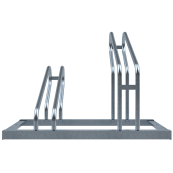 Bicycle parking rack | One-sided rack, 90 | 2 Bicycleslength: 700 mm